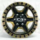 RIN 16X8 6-139.7 R1 SPORT 6127 BLACK MACHINE BRONZE COATING ET0 CB106.1