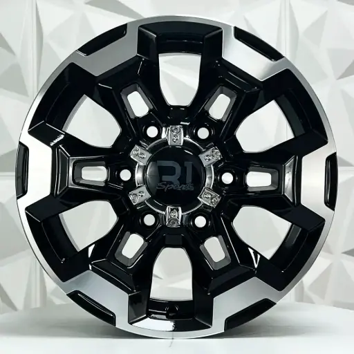 [157605] RIN 15X7 6-139.7 R1 SPORT JCW51 BLACK MACHINE FACE ET25 CB106.1